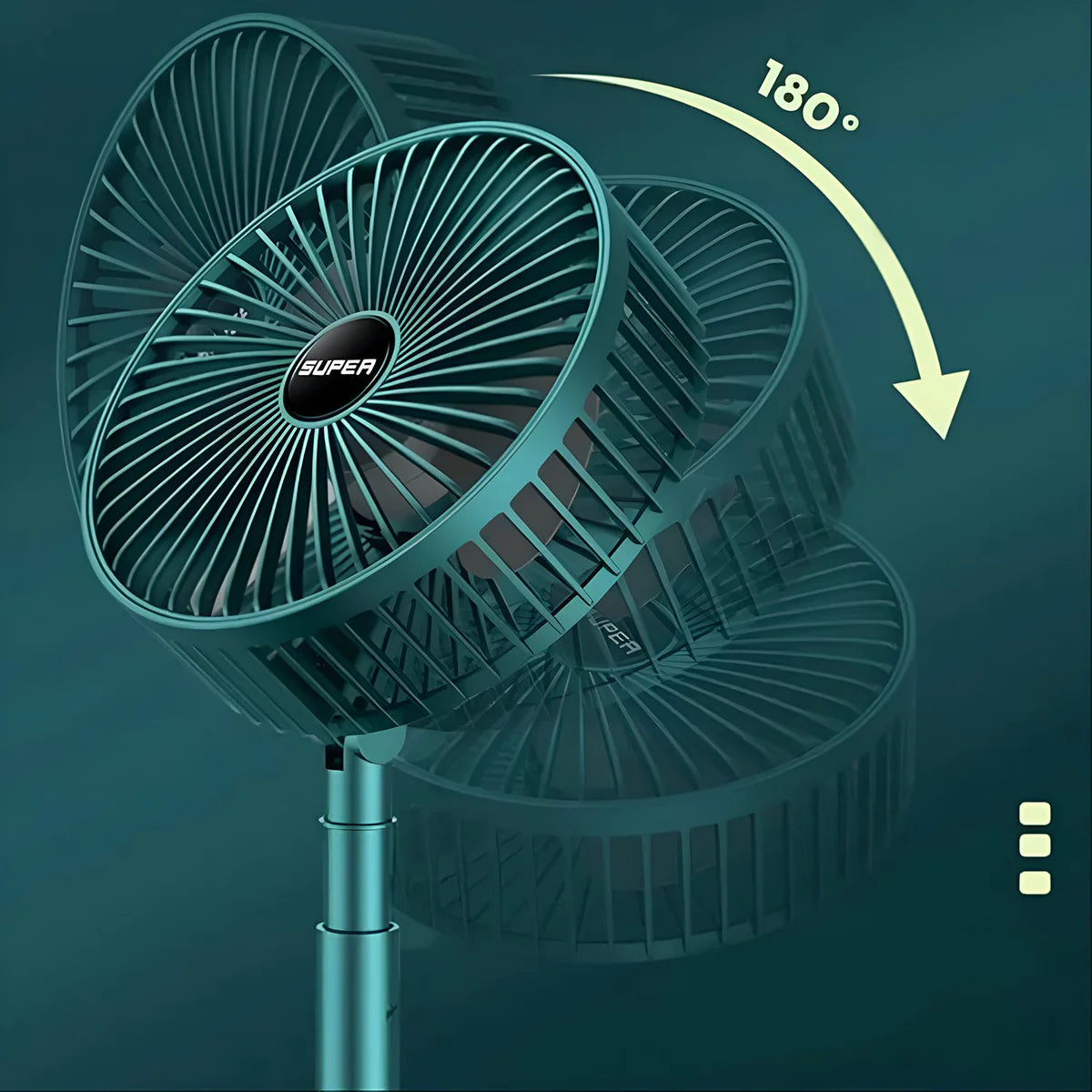 Adjustable Portable Desktop Fan - Telescopic Silent Personal Cooling for Office & Travel (Battery Not Include).